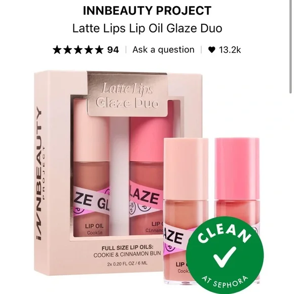 Latte Lips Lip Oil Glaze Duo - Picture 2 of 4